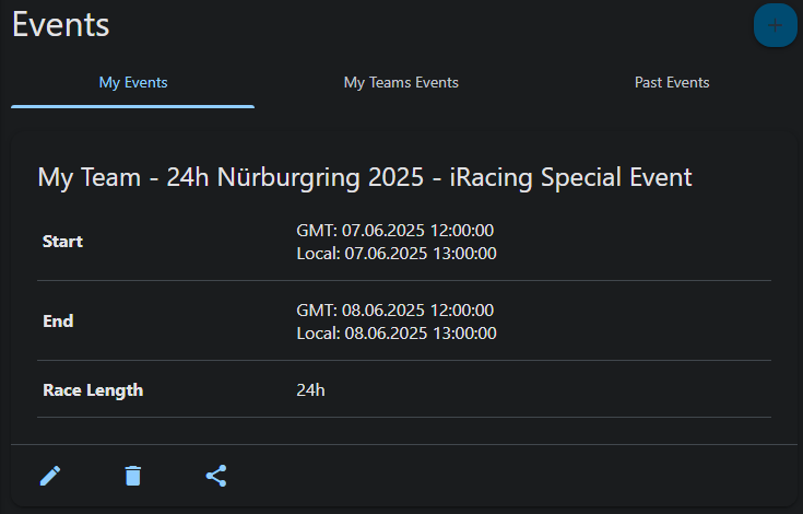 Events Page